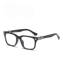 Load image into Gallery viewer, Tide plate metal glasses frame retro big frame male and female flat mirror with myopia frame silver square big frame eyeglasses