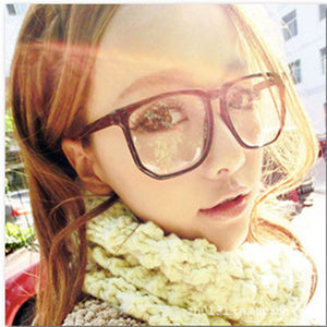 TinffGan Big Glasses Frame  Women large Eyeglasses Frame Men Eye Glasses Frames pc Spectacle black Eyewear oculos de grau