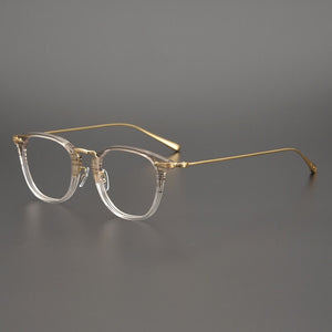 Titanium Acetate Glasses Frame Men Round Optical Myopia Spectacles Women Prescription Eyeglasses Frame  Brand Eyewear