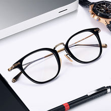 Load image into Gallery viewer, Titanium Acetate Glasses Frame Men Round Optical Myopia Spectacles Women Prescription Eyeglasses Frame  Brand Eyewear