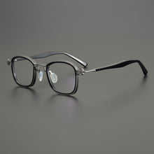 Load image into Gallery viewer, Titanium Acetate Vintage Square Optical Eyeglasses Frame Men Women Prescription Glasses Unisex Full Rim Myopia Eyewear