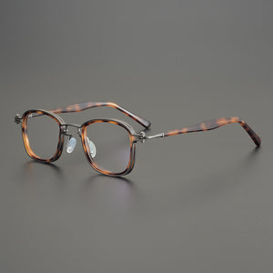 Titanium Acetate Vintage Square Optical Eyeglasses Frame Men Women Prescription Glasses Unisex Full Rim Myopia Eyewear