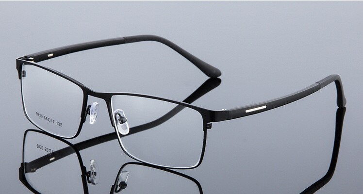 Titanium Alloy Eyeglasses Frame Men Thin Metal Square Myopia Prescription Full Optical Glasses Frames Eyewear Eye