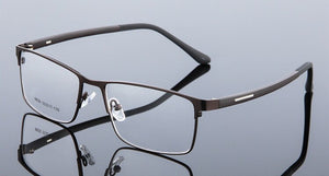 Titanium Alloy Eyeglasses Frame Men Thin Metal Square Myopia Prescription Full Optical Glasses Frames Eyewear Eye