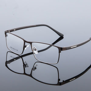 Titanium Alloy Eyeglasses Frame Men Thin Metal Square Myopia Prescription Full Optical Glasses Frames Eyewear Eye