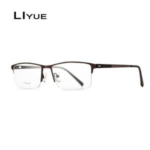 Titanium Alloy Glasses Frame Men Male Square spectacles Eyeglasses Frame Myopia Prescription Glasses Screwless Eyewear