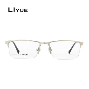 Titanium Alloy Glasses Frame Men Male Square spectacles Eyeglasses Frame Myopia Prescription Glasses Screwless Eyewear
