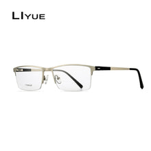 Load image into Gallery viewer, Titanium Alloy Glasses Frame Men Male Square spectacles Eyeglasses Frame Myopia Prescription Glasses Screwless Eyewear
