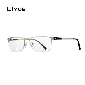 Titanium Alloy Glasses Frame Men Male Square spectacles Eyeglasses Frame Myopia Prescription Glasses Screwless Eyewear