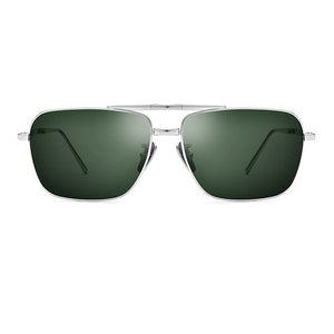 Titanium Alloy Men Polarzied Sunglasses Folding Frame UV400 Driving Glasses Green/Black/Brown Lens