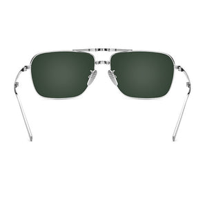 Titanium Alloy Men Polarzied Sunglasses Folding Frame UV400 Driving Glasses Green/Black/Brown Lens