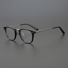 Load image into Gallery viewer, Titanium Alloy Men Square Glasses Frame Acetate Business Eyeglasses Eyewear Anti Blue Light Prescription Optical Lens