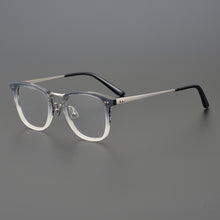 Load image into Gallery viewer, Titanium Alloy Men Square Glasses Frame Acetate Business Eyeglasses Eyewear Anti Blue Light Prescription Optical Lens