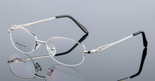 Load image into Gallery viewer, Titanium Alloy Optical Eyeglasses Woman Ultra Light Weight Myopia Glasses Frames Female Half Rim Eyewear Spectacles