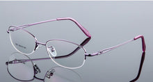 Load image into Gallery viewer, Titanium Alloy Optical Eyeglasses Woman Ultra Light Weight Myopia Glasses Frames Female Half Rim Eyewear Spectacles