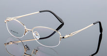 Load image into Gallery viewer, Titanium Alloy Optical Eyeglasses Woman Ultra Light Weight Myopia Glasses Frames Female Half Rim Eyewear Spectacles