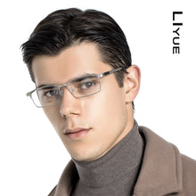 Load image into Gallery viewer, Titanium Alloy Optical Glasses Frame Men 2023 Ultralight Square Myopia Prescription Eyeglasses Male Metal Full eyewear frames