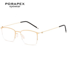 Load image into Gallery viewer, Titanium Alloy Optical Glasses Frame Men Ultralight Square Myopia Prescription Eyeglasses 2023 Male Metal Full No Screw Eyewear