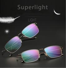 Load image into Gallery viewer, Titanium Alloy Optical Glasses Frame Men Ultralight Square Myopia Prescription Eyeglasses 2023 Male Metal Full No Screw Eyewear