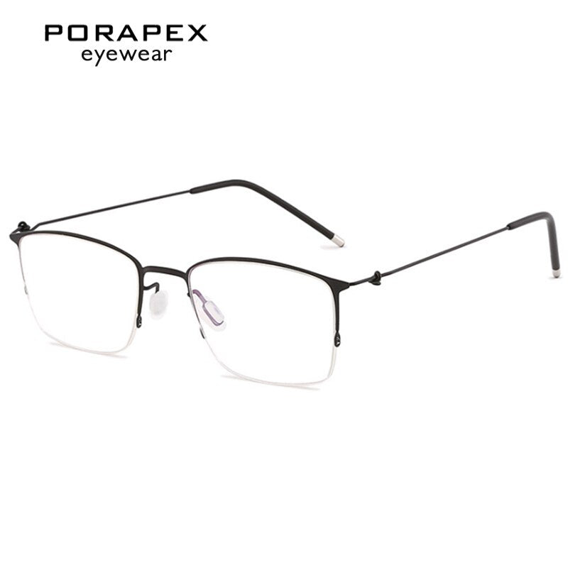 Titanium Alloy Optical Glasses Frame Men Ultralight Square Myopia Prescription Eyeglasses 2023 Male Metal Full No Screw Eyewear