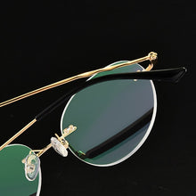 Load image into Gallery viewer, Titanium Alloy Rimless Glasses Frame Men Ultralight Round Eyeglasses Myopia Prescription Frames For Women Optical Eye Glass