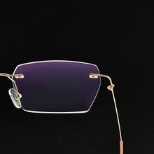 Carica l&#39;immagine nel visualizzatore di Gallery, Titanium Alloy Screwless Eyewear Rimless Men Glasses Frame Ultralight Square Eyeglasses Myopia Prescription Spectacles Frameless