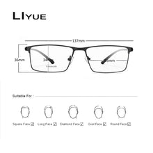 Load image into Gallery viewer, Titanium Alloy eye glasses frame women men 2023 optical eyeglasses myopia prescription computer glass Korean half eyewear frames