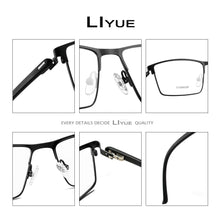 Load image into Gallery viewer, Titanium Alloy eye glasses frame women men 2023 optical eyeglasses myopia prescription computer glass Korean half eyewear frames