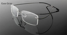 Carica l&#39;immagine nel visualizzatore di Gallery, Titanium Eyewear armacao para oculos de grau Frameless Titanium Alloy Eye Glasses Frame Optical Glasses Frames for Women and Men