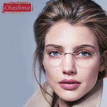 Carica l&#39;immagine nel visualizzatore di Gallery, Titanium Eyewear armacao para oculos de grau Frameless Titanium Alloy Eye Glasses Frame Optical Glasses Frames for Women and Men