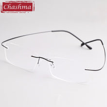 Carica l&#39;immagine nel visualizzatore di Gallery, Titanium Eyewear armacao para oculos de grau Frameless Titanium Alloy Eye Glasses Frame Optical Glasses Frames for Women and Men