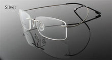 Carica l&#39;immagine nel visualizzatore di Gallery, Titanium Eyewear armacao para oculos de grau Frameless Titanium Alloy Eye Glasses Frame Optical Glasses Frames for Women and Men