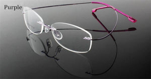 Titanium Eyewear armacao para oculos de grau Frameless Titanium Alloy Eye Glasses Frame Optical Glasses Frames for Women and Men