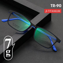 Carica l&#39;immagine nel visualizzatore di Gallery, Titanium Frame Photochromic Prescription Glasses Men Progressive Multifocal Reading Glasses Anti Blue Ray Myopia Eyeglasses TR90