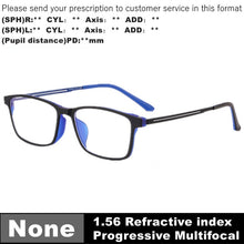 Carica l&#39;immagine nel visualizzatore di Gallery, Titanium Frame Photochromic Prescription Glasses Men Progressive Multifocal Reading Glasses Anti Blue Ray Myopia Eyeglasses TR90