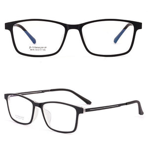 Titanium Frame Photochromic Prescription Glasses Men Progressive Multifocal Reading Glasses Anti Blue Ray Myopia Eyeglasses TR90