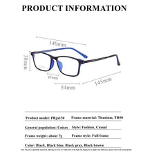 Carica l&#39;immagine nel visualizzatore di Gallery, Titanium Frame Photochromic Prescription Glasses Men Progressive Multifocal Reading Glasses Anti Blue Ray Myopia Eyeglasses TR90