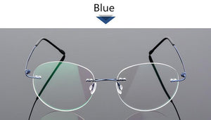 Titanium Glasses Frame Rimless Women's Glasses Round Eyeglasses Men Myopia Optical Prescription Glasses Korea Spectacle Frame