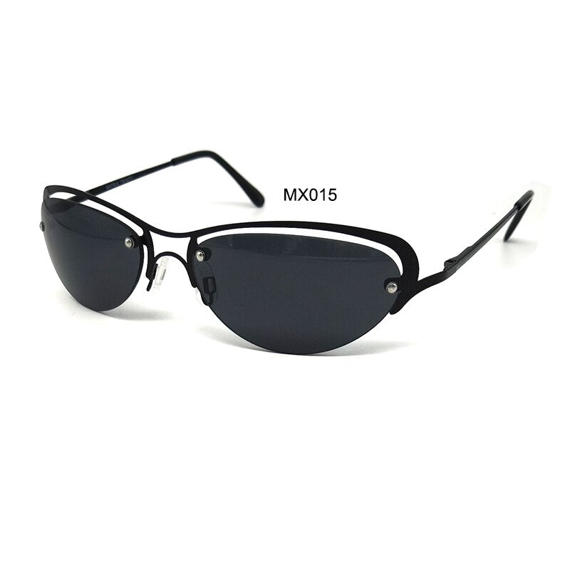 Titanium Matrix Trinity Polarized Sunglasses Ultralight Rimless Men Driving Brand Design Sun Glasses Outdoor Fishing Sun Eyewear