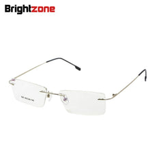 Load image into Gallery viewer, Titanium Memory Flexible Rimless Frame Eyeglasses Optical Prescription Glasses Spectacle for Women and Men Frame Shape Customed