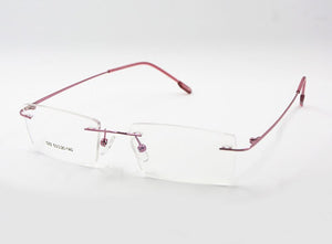 Titanium Memory Flexible Rimless Frame Eyeglasses Optical Prescription Glasses Spectacle for Women and Men Frame Shape Customed