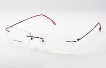 Load image into Gallery viewer, Titanium Memory Flexible Rimless Frame Eyeglasses Optical Prescription Glasses Spectacle for Women and Men Frame Shape Customed