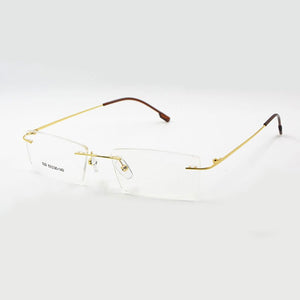 Titanium Memory Flexible Rimless Frame Eyeglasses Optical Prescription Glasses Spectacle for Women and Men Frame Shape Customed