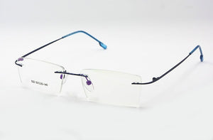 Titanium Memory Flexible Rimless Frame Eyeglasses Optical Prescription Glasses Spectacle for Women and Men Frame Shape Customed
