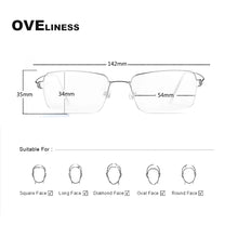 Load image into Gallery viewer, Titanium Rim Squared Optical Glasses Frame Men Prescription Eyeglasses Women Brand Designer Myopia Screwless Korean Eyewear