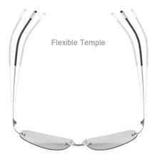 Load image into Gallery viewer, Titanium Rimless Photochromic Sunglasses Men Polarized Driving Ultralight Pilot Sun Glasses for Outdoor Fishing UV400