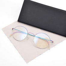 Load image into Gallery viewer, Titanium Screwless Eyeglasses Morten Brand Retro Round glasses Frame Men&#39;s Optical Feminino Myopia Gafas Prescription Spectacles