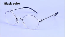 Load image into Gallery viewer, Titanium Screwless eyeglasses Morten Brand Retro Round glasses frame Men&#39;s Optical Feminino Myopia Gafas Prescription Spectacles