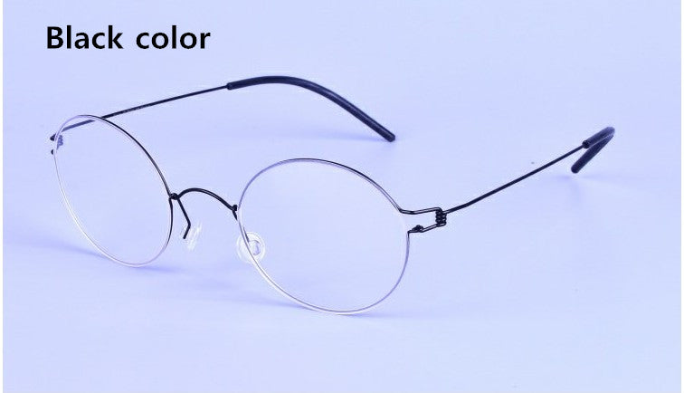 Titanium Screwless eyeglasses Morten Brand Retro Round glasses frame Men's Optical Feminino Myopia Gafas Prescription Spectacles