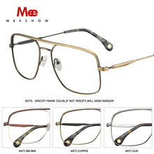 Load image into Gallery viewer, Titanium alloy glasses Men&#39;s glasses square ultrlight prescriptopn glasses preogressive large eyeglasses spectacle frame 1101A
